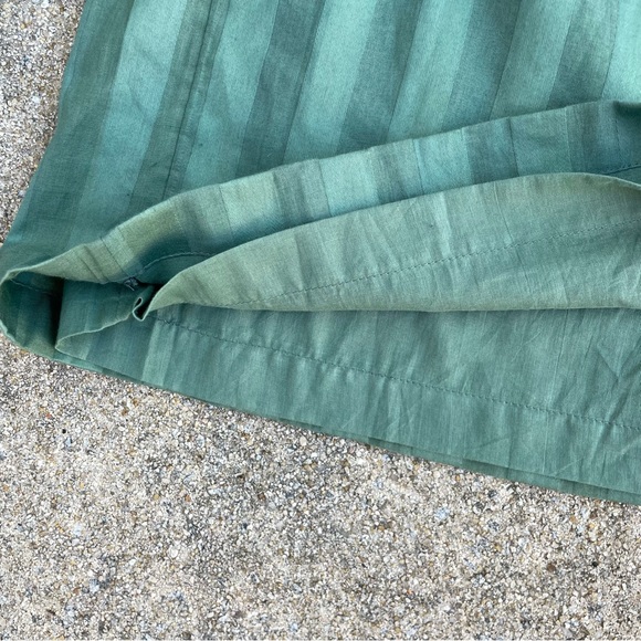 TULAROSA Revolve Kade Pant Green Striped Pleated Wide Leg Trousers Size Small - Picture 15 of 16